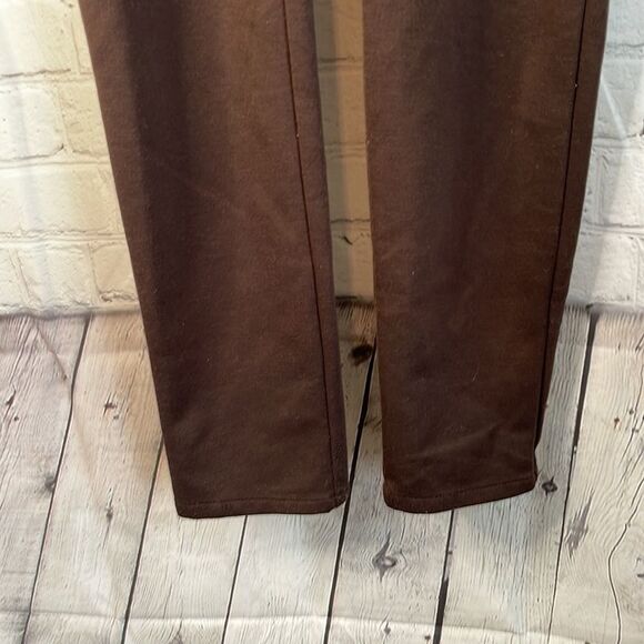 Michael Kors Brown Polyester Stretch Pants, size 4P, - Picture 3 of 6